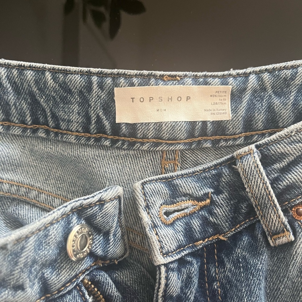 top shop mom jean 26